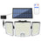 TG-TY01039 278 LED 3-Head Solar Powered Wall Light with Remote Control Waterproof Garden Lamp, Standard Panel - 1