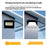 Foldable Solar Light Outdoor Motion Sensor Garden Patio Wall Lamp with Remote Control, Small Size - 3