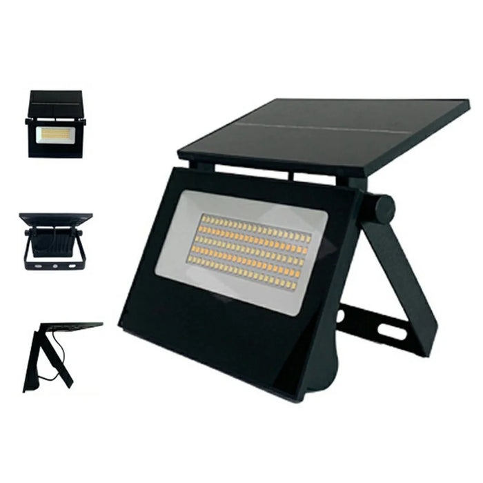 Foldable Solar Light Outdoor Motion Sensor Garden Patio Wall Lamp with Remote Control, Medium Size - 1