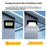 Foldable Solar Light Outdoor Motion Sensor Garden Patio Wall Lamp with Remote Control, Medium Size - 7