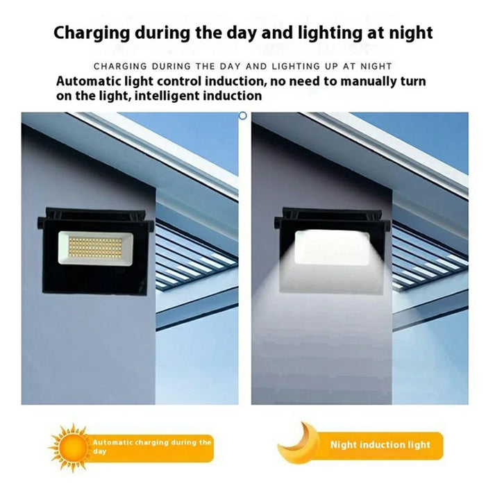 Foldable Solar Light Outdoor Motion Sensor Garden Patio Wall Lamp with Remote Control, Medium Size - 7