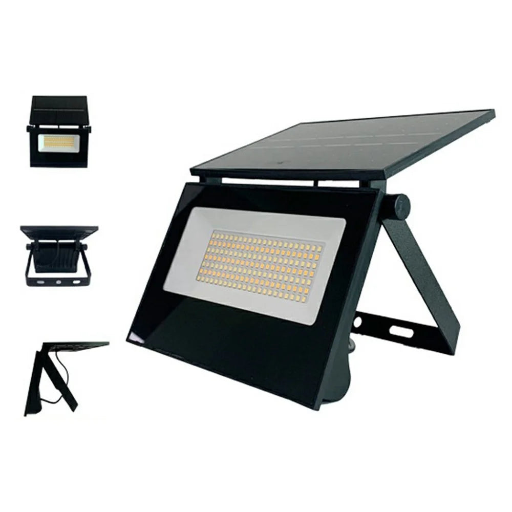 Foldable Solar Light Outdoor Motion Sensor Garden Patio Wall Lamp with Remote Control, Large Size - 1