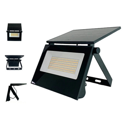 Foldable Solar Light Outdoor Motion Sensor Garden Patio Wall Lamp with Remote Control, Large Size - 1
