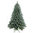 210cm Christmas Tree with Pine Cones Thickened 1100 PVC Tips Snow Flocked Artificial Xmas Pencil Tree Gift - 1