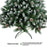 210cm Christmas Tree with Pine Cones Thickened 1100 PVC Tips Snow Flocked Artificial Xmas Pencil Tree Gift - 5