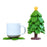 Christmas Tree Coaster Set Holiday Decoration 3D Printed Festive Table Protective Pad Assembly Miniature Tree - 1