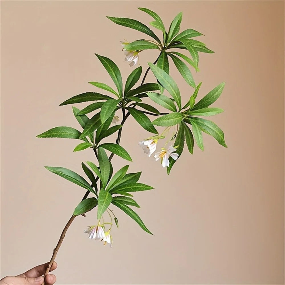 Artificial Water Stone Ficus Flower Indoor Floor Standing Plant Decor Realistic Greenery - 1