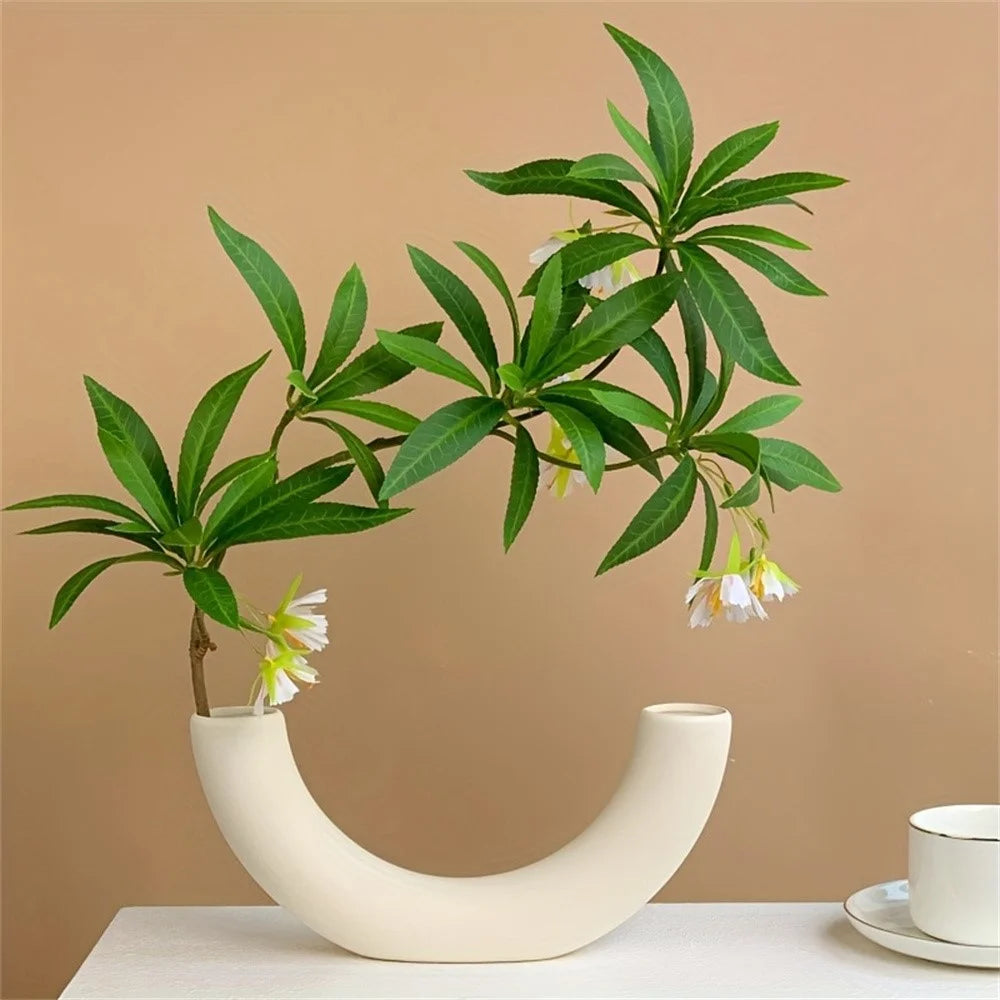 Artificial Water Stone Ficus Flower Indoor Floor Standing Plant Decor Realistic Greenery - 4