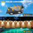 TS-G0308 1Pc 4LED Wall Washer Light Outdoor Solar Waterproof 3-Sided Ambient Lamp, Warm Light - 5