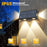 TS-G0308 2Pcs 4LED Wall Washer Light Outdoor Solar Waterproof 3-Sided Ambient Lamp, Warm Light - 6