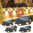 TS-G0308 4Pcs 4LED Wall Washer Light Outdoor Solar Waterproof 3-Sided Ambient Lamp, Warm Light - 4