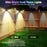 TS-G0308 4Pcs 4LED Wall Washer Light Outdoor Solar Waterproof 3-Sided Ambient Lamp, RGB+Warm Light - 3