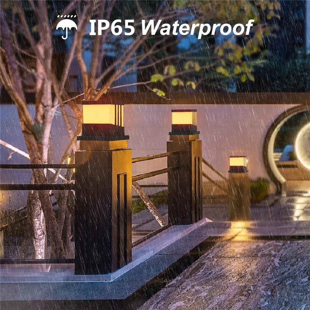 TS-GL0407 Solar Post Cap Light IP65 Waterproof Outdoor Fence Solar Lamp for Garden Yard - 3