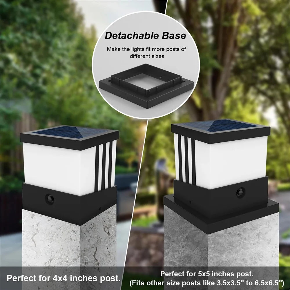 TS-GL0407 Solar Post Cap Light IP65 Waterproof Outdoor Fence Solar Lamp for Garden Yard - 4
