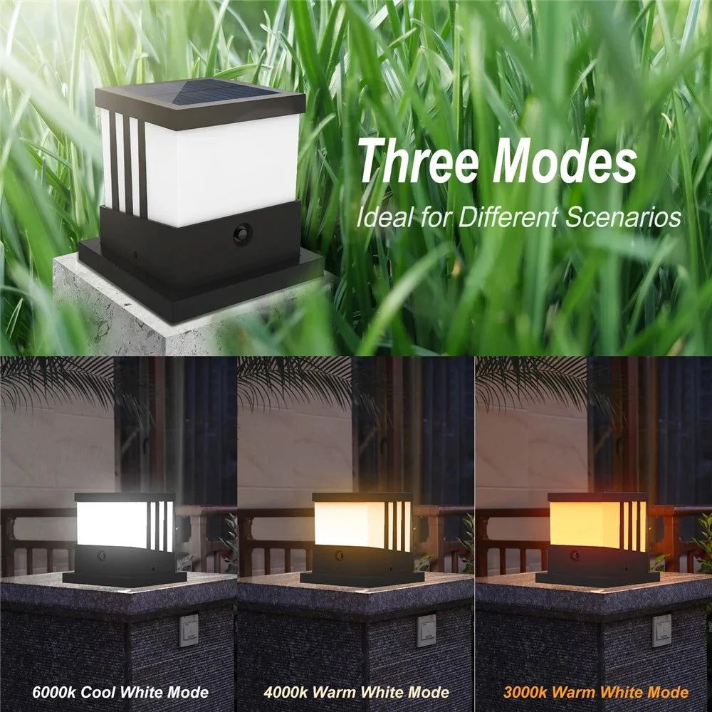 TS-GL0407 Solar Post Cap Light IP65 Waterproof Outdoor Fence Solar Lamp for Garden Yard - 6