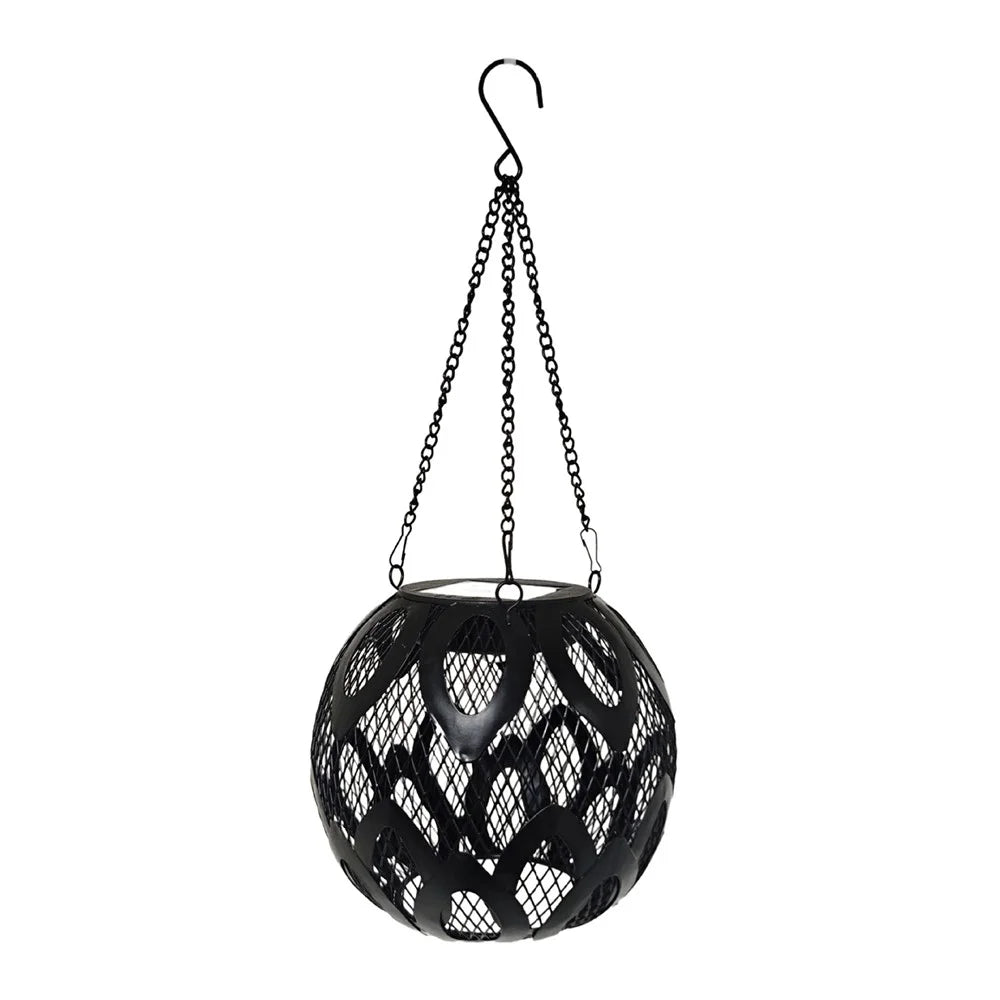 Art Petal LED Solar Powered Garden Light Lantern Shape Outdoor Decorative Hanging Lamp Waterproof for Lawn / Patio - 1