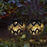 Solar Powered Garden Light Petal Tungsten Wire Lantern Hollow Design Outdoor Iron Hanging Lamp Waterproof - 2