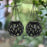 Solar Powered Garden Light Petal Tungsten Wire Lantern Hollow Design Outdoor Iron Hanging Lamp Waterproof - 3
