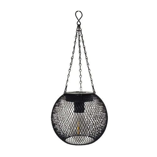 Solar Powered Garden Light Rhombus Shape Petal Tungsten Wire Projection Lamp Decorative Outdoor Hanging Light Waterproof - 1