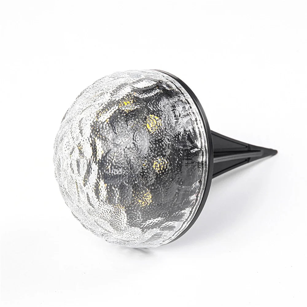 Glass Globe Solar Powered Outdoor Garden Stake Light Waterproof Decorative Lawn Ground Lamp - 1