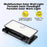 Portable Solar Floodlight Camping Work Light Foldable Rotatable Motion Sensor Wall Lamp - White Light 5000K - 3