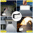 Portable Solar Floodlight Camping Work Light Foldable Rotatable Motion Sensor Wall Lamp - White Light 5000K - 4