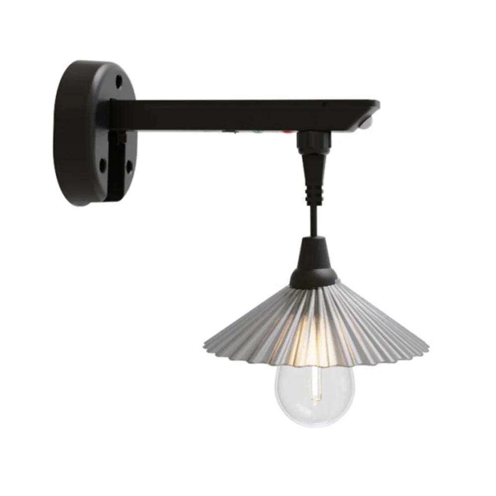 Solar Powered Motion Sensor Wall Light Bulb for Outdoor Garden Waterproof Solar Yard Lamp, Support USB Charging - 1