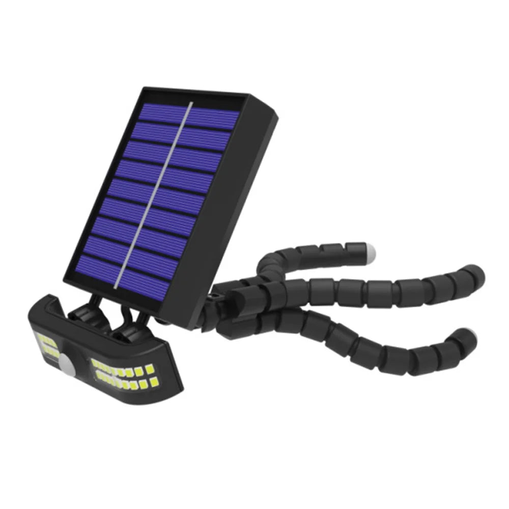 TJ-105 Solar Powered Light with Octopus Tripod 40 LED Motion Sensor Garden Solar Lamp, Support USB Charging - 1