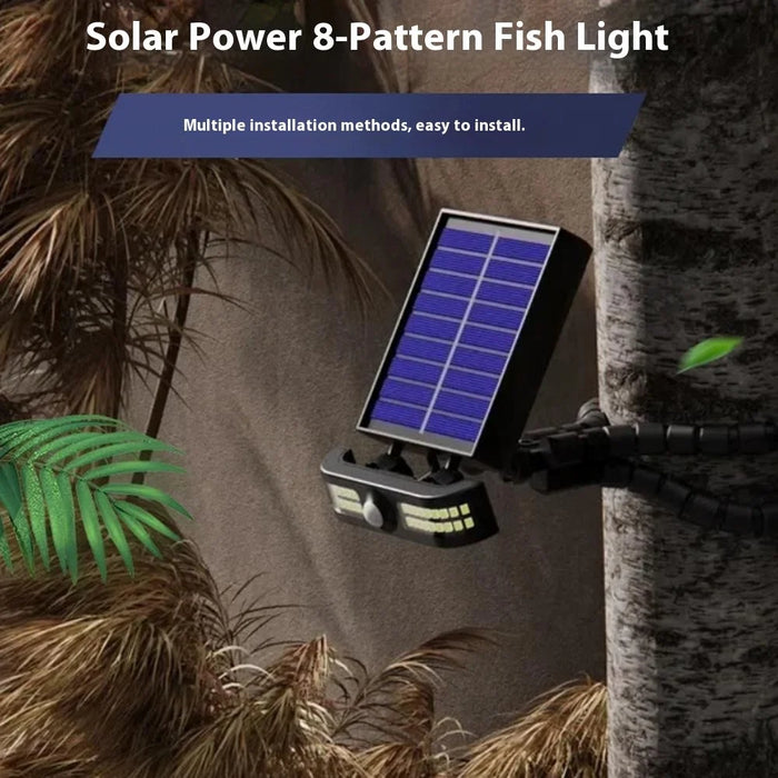 TJ-105 Solar Powered Light with Octopus Tripod 40 LED Motion Sensor Garden Solar Lamp, Support USB Charging - 3