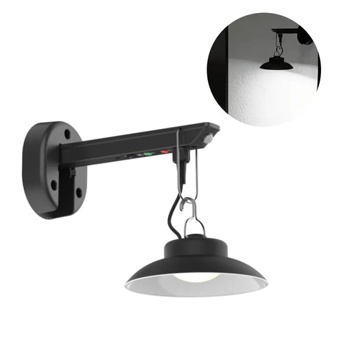 Outdoor Solar Pendant Light Motion Sensor USB Rechargeable Waterproof Garden Yard LED Lamp - White Light - 1