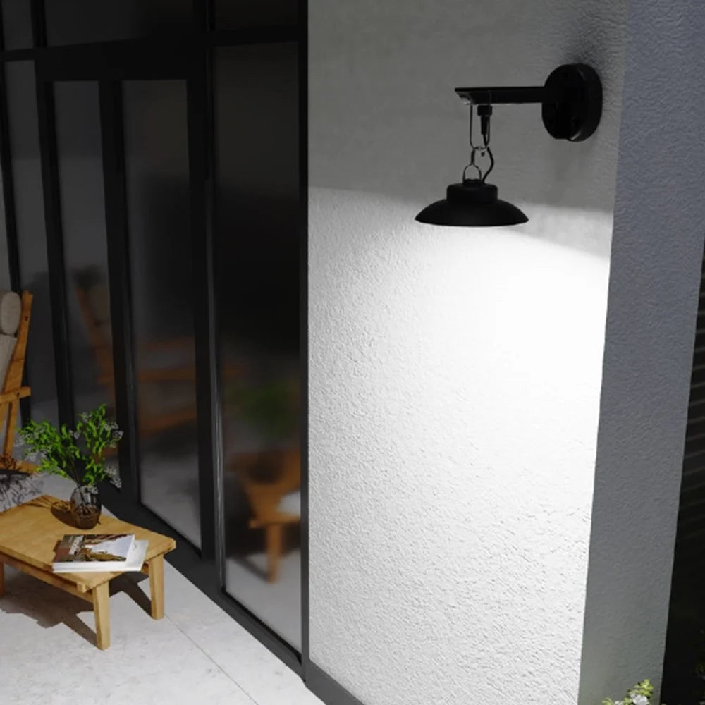 Outdoor Solar Pendant Light Motion Sensor USB Rechargeable Waterproof Garden Yard LED Lamp - White Light - 7