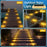 TS-G7106 4Pcs Solar Ground Lights 3000K Warm White Waterproof Long Strip Lamp for Garden Pathway Deck - 3