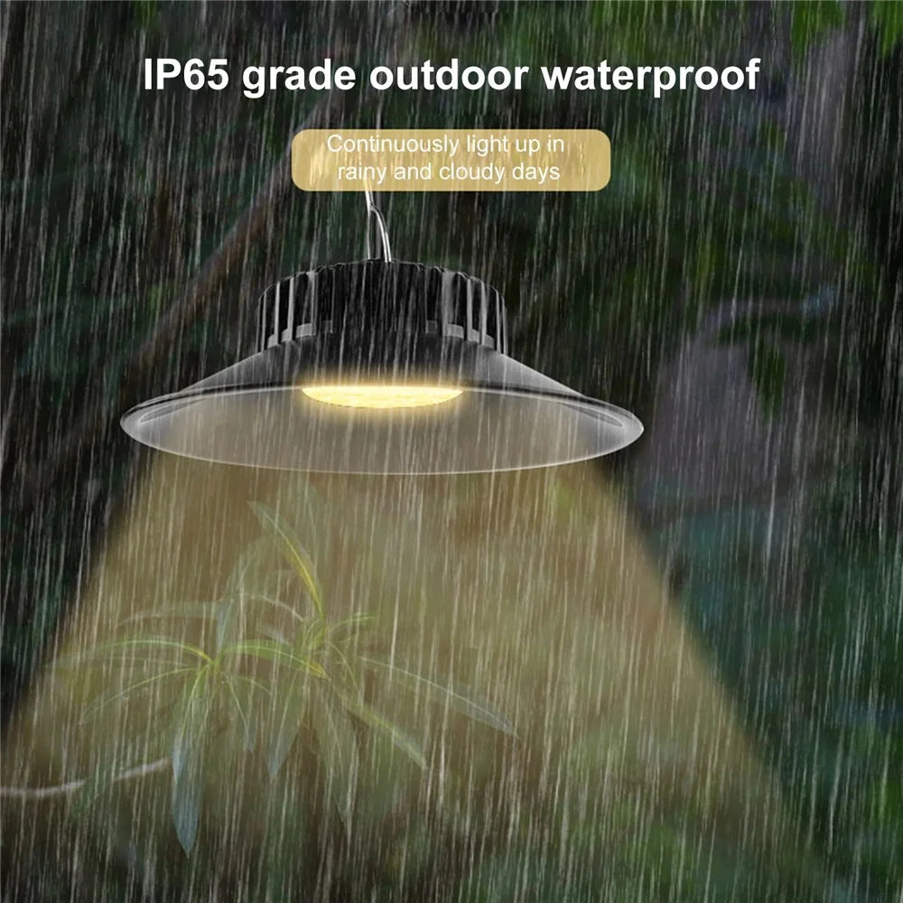 TS-S4401 Waterproof Solar Pendant Light for Outdoor Patio 3 Color Temperatures Garage Lamp with Remote Control - 4