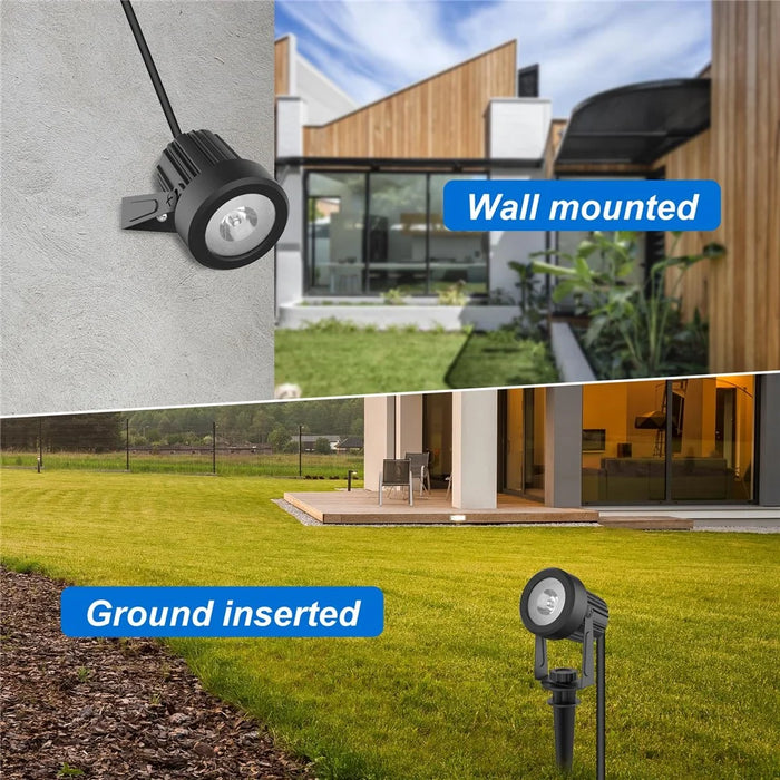 TS-S4205-6H 6 in 1 Outdoor Solar Ground Spotlight IP65 Waterproof High Power Garden Landscape Light - Warm Light - 3