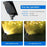 TS-S4205-6H 6 in 1 Outdoor Solar Ground Spotlight IP65 Waterproof High Power Garden Landscape Light - Warm Light - 5