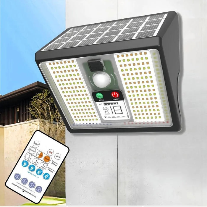 TX288 Solar Wall Light 288 LED Motion Sensor 5400mAh Battery Waterproof Garden Security Lamp for Home/Yard Lighting - 2
