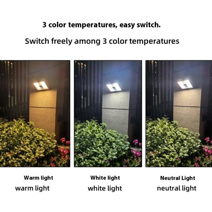 TX288 Solar Wall Light 288 LED Motion Sensor 5400mAh Battery Waterproof Garden Security Lamp for Home/Yard Lighting - 4