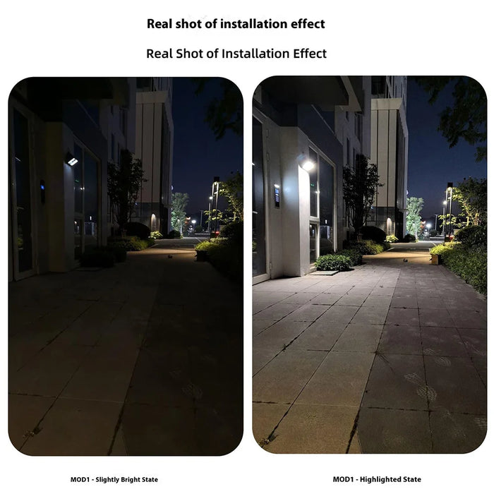 TX288 Solar Wall Light 288 LED Motion Sensor 5400mAh Battery Waterproof Garden Security Lamp for Home/Yard Lighting - 6