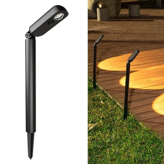 Solar Powered Lawn Light 120 Degree Adjustable Outdoor Garden Stake Spotlight Landscape Decorative Lamp - 1