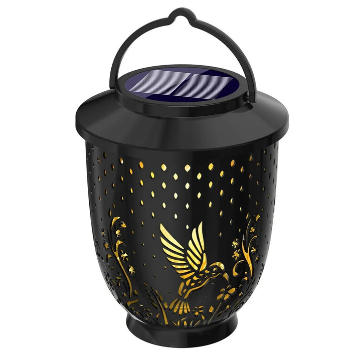 YY-502-505 Solar Powered Projection Light Garden Lawn Atmosphere Hollow Lantern Outdoor Animal Shadow Lamp - Bird - 1