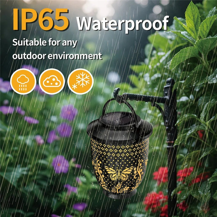 YY-502-505 Solar Powered Projection Light Garden Lawn Atmosphere Hollow Lantern Outdoor Animal Shadow Lamp - Bird - 2