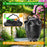 YY-502-505 Solar Powered Projection Light Garden Lawn Atmosphere Hollow Lantern Outdoor Animal Shadow Lamp - Bird - 3