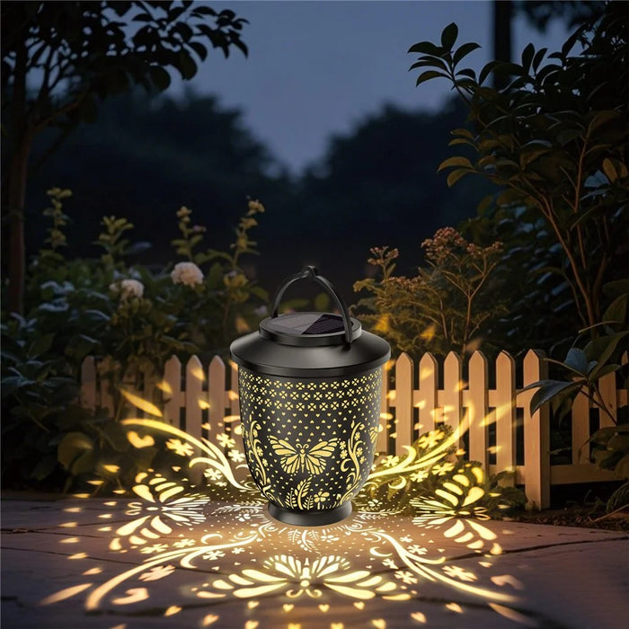 YY-502-505 Solar Powered Projection Light Garden Lawn Atmosphere Hollow Lantern Outdoor Animal Shadow Lamp - Bird - 5
