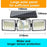 YY-20993 Solar Powered 3-Head Motion Sensor Light 99 LED Wall Lamp Outdoor Security Light for Garden / Yard / Pathway - 7