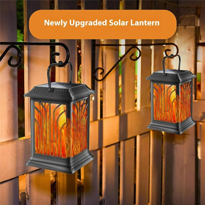 YY-91006C Solar Powered Light Flame Effect Lantern Garden Lawn Lights Decorative Landscape Lamp Outdoor Waterproof - 5