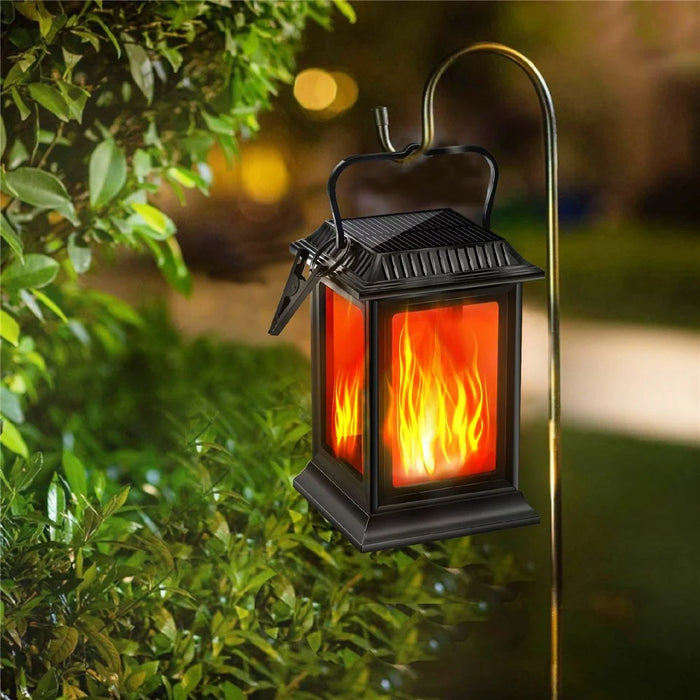 YY-91006D Solar Flame Light Garden Lawn Courtyard Landscape Hanging Lamp Outdoor Decorative Lighting IP65 Waterproof - 6