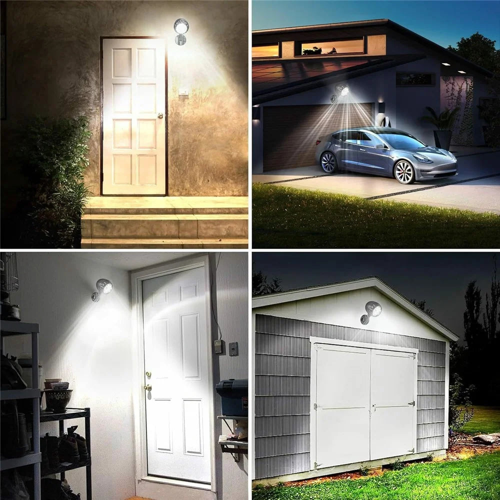 YY-4018-6 Motion Sensor Wall Light LED Outdoor Spotlight Garden Lighting Floodlight for Patio / Pathway - 4