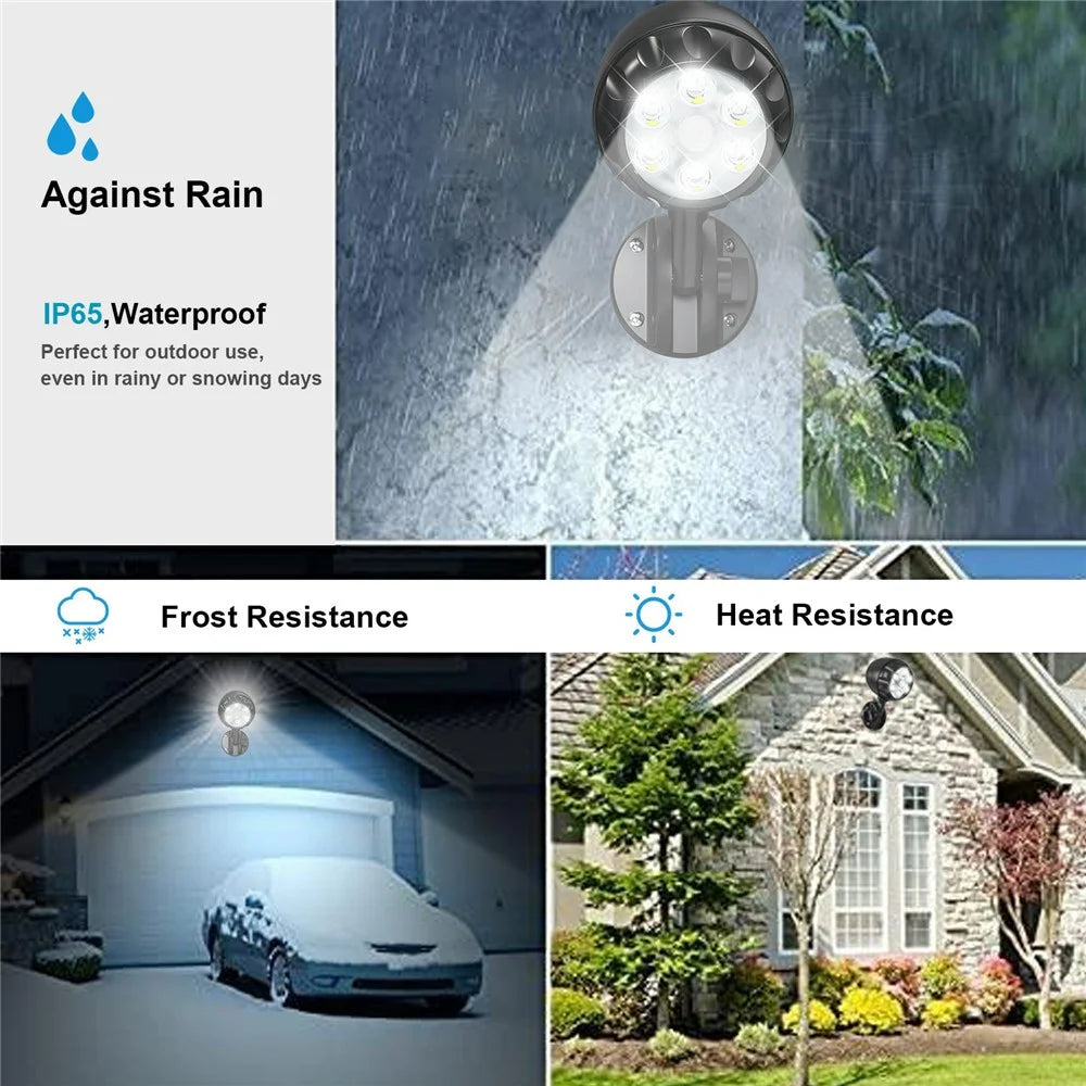 YY-4018-6 Motion Sensor Wall Light LED Outdoor Spotlight Garden Lighting Floodlight for Patio / Pathway - 5