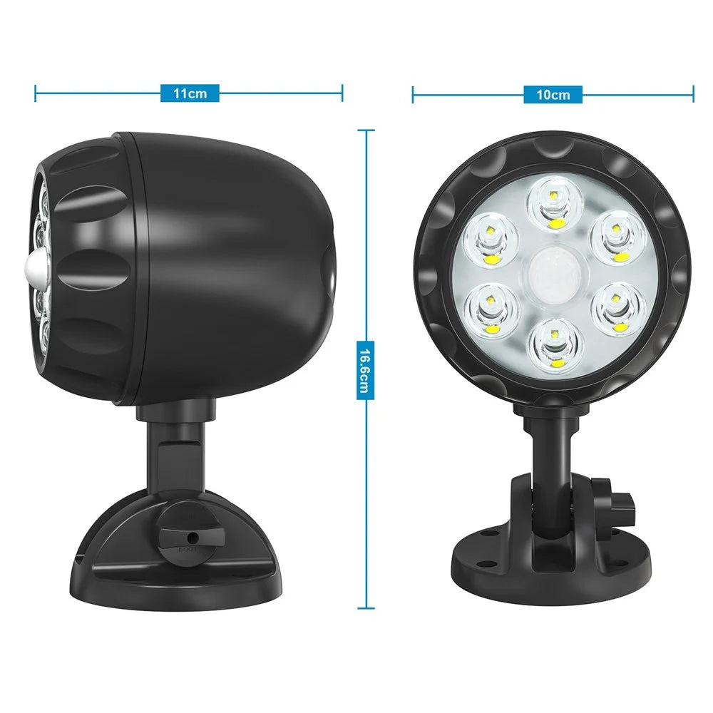 YY-4018-6 Motion Sensor Wall Light LED Outdoor Spotlight Garden Lighting Floodlight for Patio / Pathway - 7