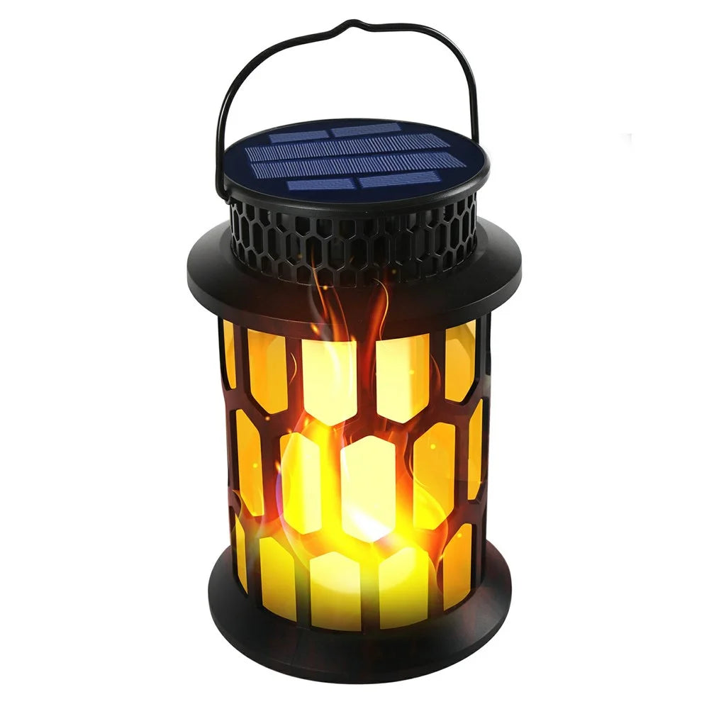 YY-91005 Solar Flame Light Outdoor Hanging Lantern Waterproof Garden Landscape Lighting for Patio / Porch / Yard Decoration - 1